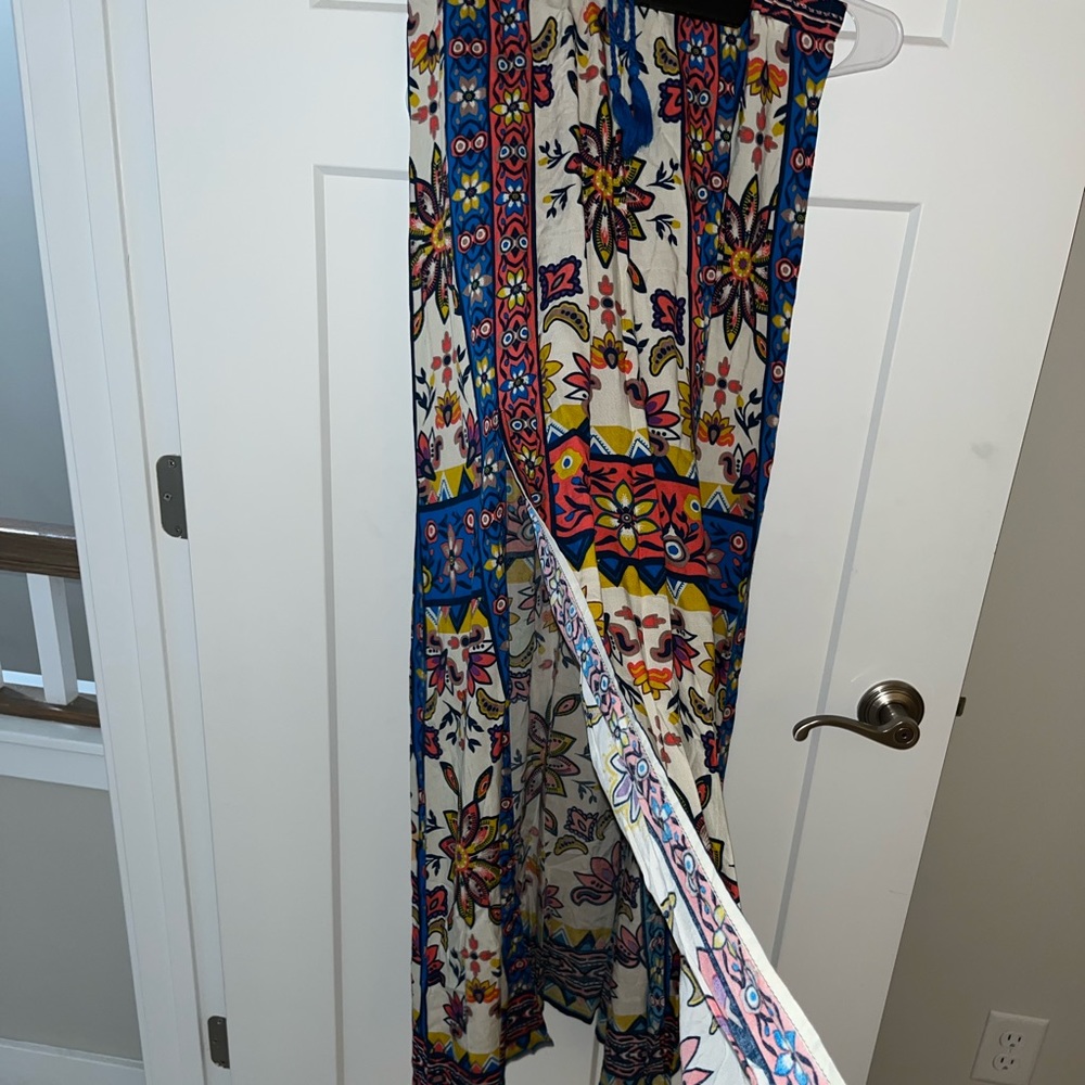 Tribal print maxi skirt